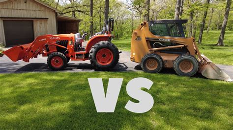 compact tractor vs skid steer home use|skid steer vs backhoe.